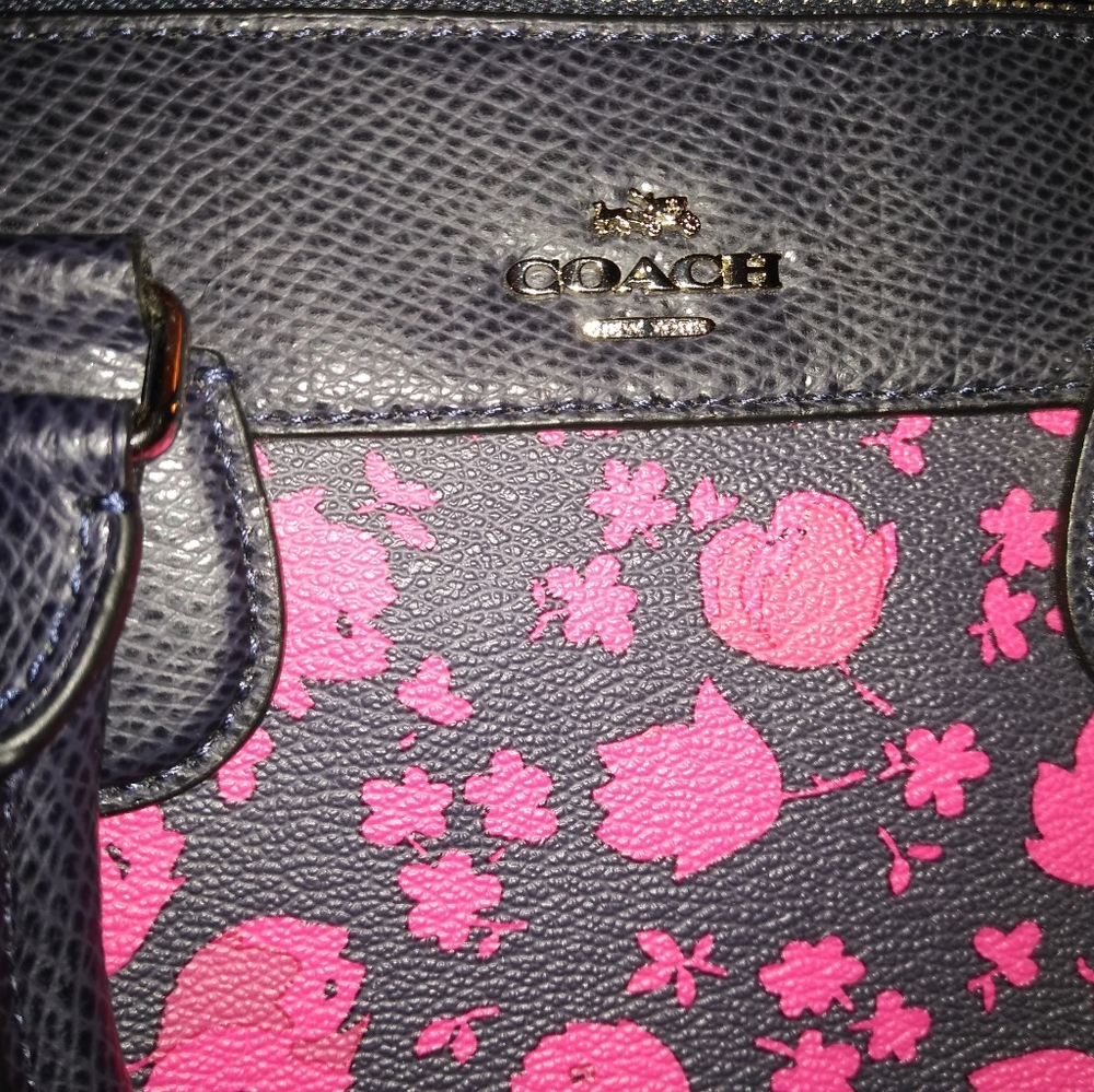 Black and hot pink Authentic COACH purse